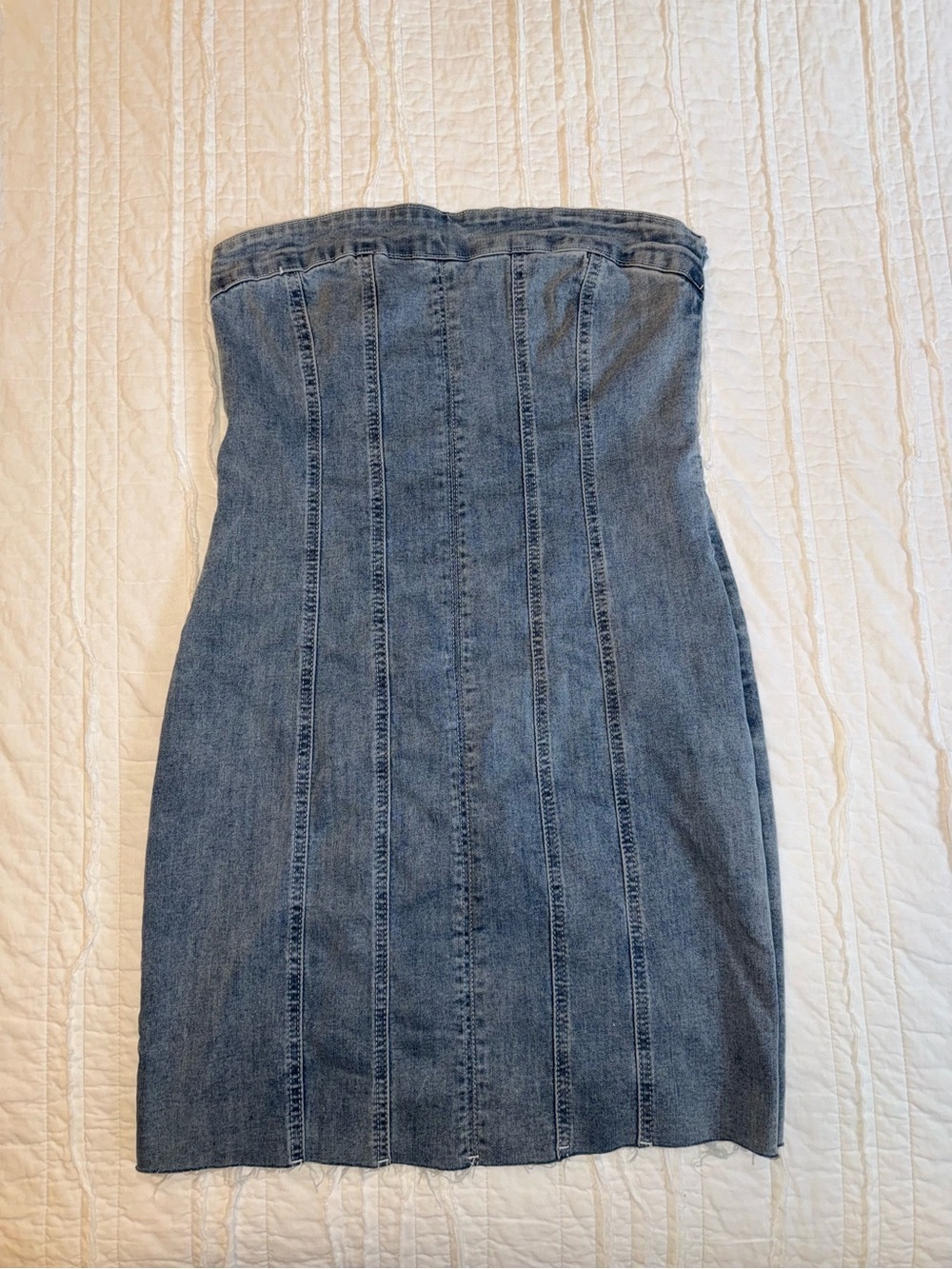 Princess Polly Strapless Denim Dress